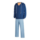 Solo Leveling 2025 Costume Sung Jinwoo Cosplay Blue Sweatshirt Set Set For Adult Man Halloween Carnival Suit