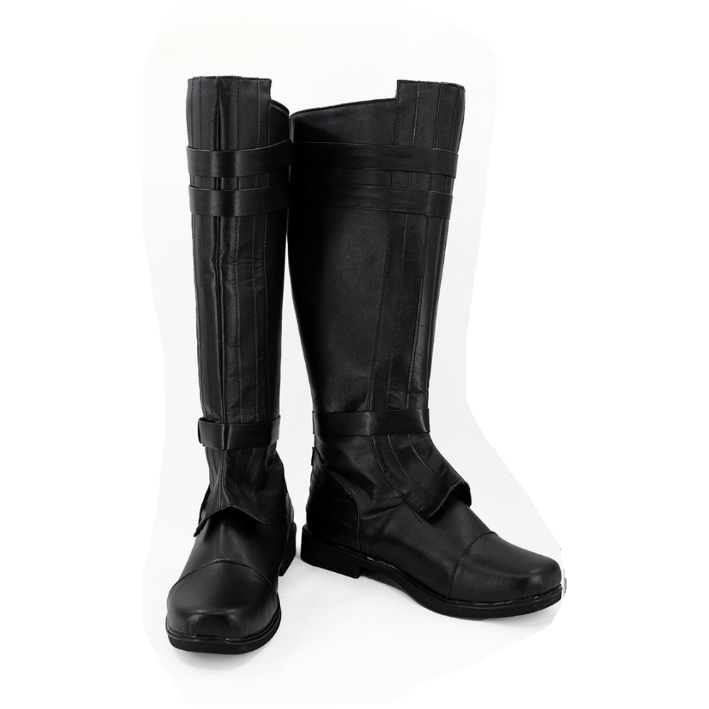 Anakin Skywalker Black Boots Cosplay Shoes