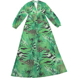 Off Campus Allie Haye Women Green Dress Cosplay Costume Halloween Carnival Party Suit