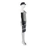 Moulin Rouge Satine Women Sliver Dress Cosplay Costume Halloween Carnival Party Suit