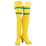 Rivals Rogue Women Yellow and Green Jumpsuit Cosplay Costume Halloween Carnival Party Suit