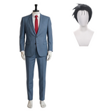 Smoking Behind the Supermarket with You Sasaki Blue Suit Cosplay Costume Halloween Carnival Party Suit