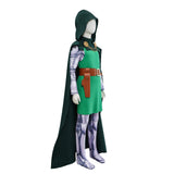 Dr.Doom Kids Children Green Outfit Cosplay Costume Halloween Carnival Party Suit