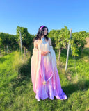 Padme Amidala Naberrie Lake Dress Pink Cosplay Costume For Women Halloween Carnival Suit