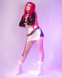 Rumi/Zoey/Mira Cosplay Black Golden Performance Outfit For Adult Female Halloween Carnival Suit