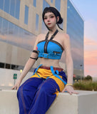 Zoey Cosplay Blue Outfit  For Adult Female Halloween Carnival Suit