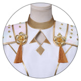 Kpop Demon Hunters Zoey Cosplay White Holographic Outfit For Adult Female Halloween Carnival Suit
