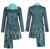 Nessarose Cosplay Costume Blue-Green Suit For Adult Female Halloween Carnival Suit
