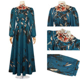 Monster The Lizzie Borden Story Lizzie Women Green Dress Cosplay Costume Halloween Carnival Party Suit