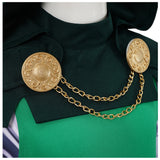 Dr.Doom Kids Children Green Outfit Cosplay Costume Halloween Carnival Party Suit