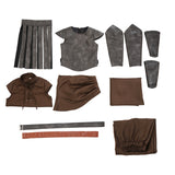 The Odyssey Odysseus Kids Children Brown Outfit Cosplay Costume Halloween Carnival Party Suit
