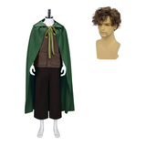 The Lord of the Rings Costume Frodo Baggins Cosplay Brown Outfit For Unisex Adult Man Female Halloween Carnival Suit