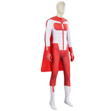 Invincible 2025 Omni-Man Nolan White Red Jumpsuit Cosplay Costume Halloween Carnival Suit