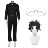 DANDADAN Costume Ken Takakura Cosplay Black Suit For Unisex Adult Halloween Carnival Suit