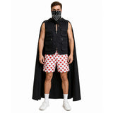 Dungeon Crawler Carl Carl Black Vest and Polka Dot Shorts Cosplay Costume Halloween Carnival Party Suit