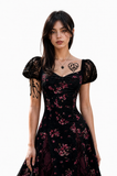 Obsession Nikki Women Black Printed Dress Cosplay Costume Halloween Carnival Party Suit