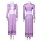 A Monster in Paris Costume Lucile Cosplay Purple Dress For Adult Female Halloween Carnival Suit