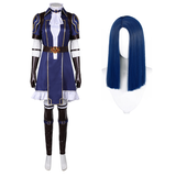 Arcane: League of Legends Season 2 Caitlyn Sleeveless Blue Outfit Cosplay Costume Halloween Carnival Suit