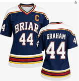 Off Campus Briar University Garrett Graham Hockey Jersey Cosplay Costume Halloween Carnival Party Suit