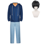 Solo Leveling 2025 Costume Sung Jinwoo Cosplay Blue Sweatshirt Set Set For Adult Man Halloween Carnival Suit
