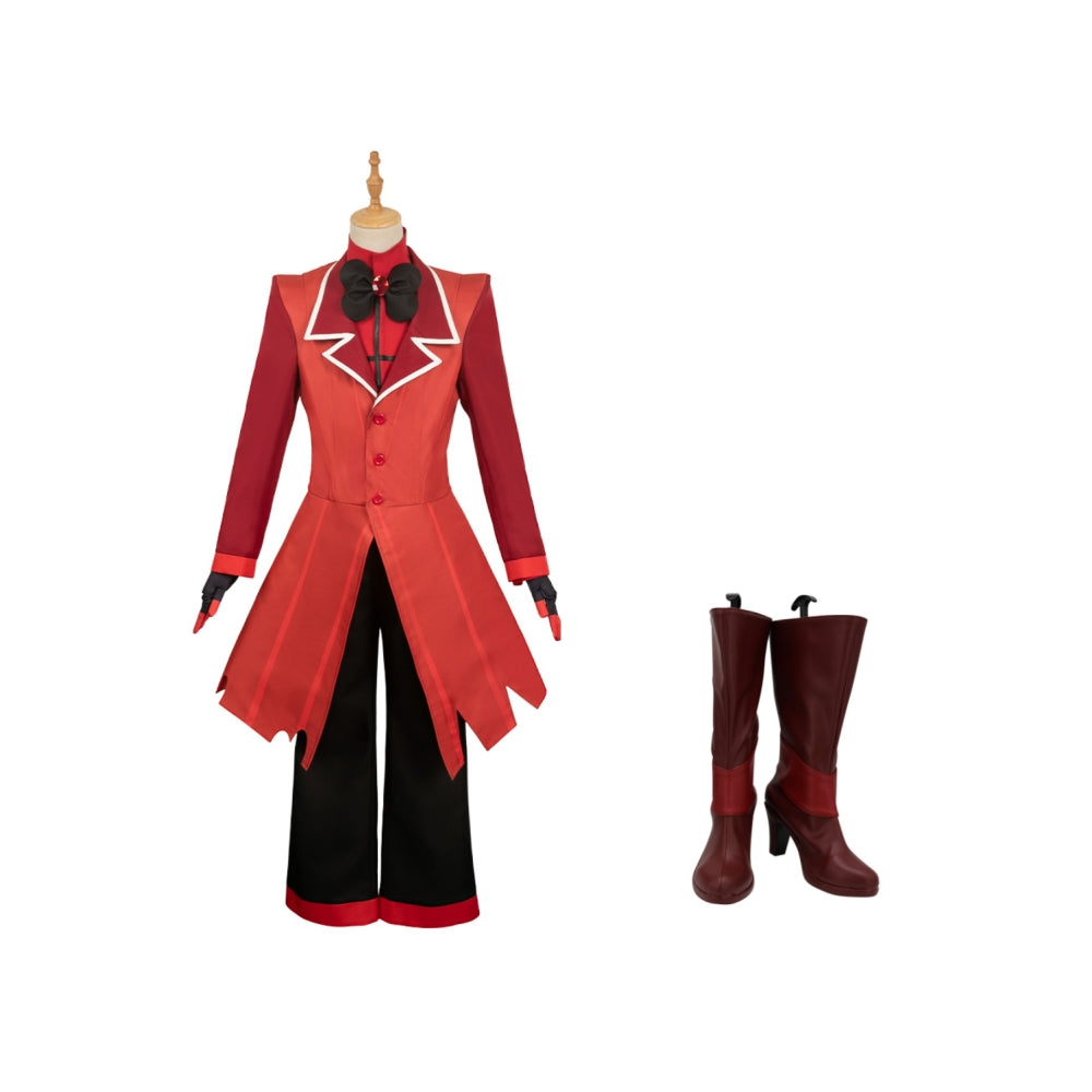 Hazbin Hotel Alastor Red Suit Cosplay Costume Outfits Halloween Carnival Suit
