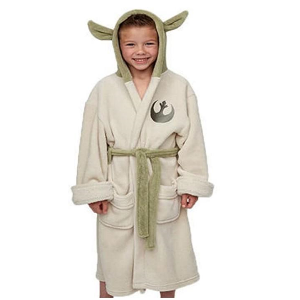 Star Wars Yoda Jedi Ears Fleece Bathrobe Kids Robe