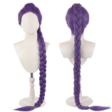KPop Demon Hunters Rumi Cosplay Long Ponytail Purple Wig Halloween Carnival Party Props Accessories