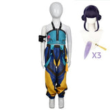 Kpop Demon Hunters Costume Kids Zoey Cosplay Blue Suit For Children Female Halloween Carnival Suit