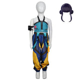 Kpop Demon Hunters Costume Kids Zoey Cosplay Blue Suit For Children Female Halloween Carnival Suit