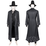 Kpop Demon Hunters Costume Abby Cosplay Black Coat Set For Adult Man Halloween Carnival Suit