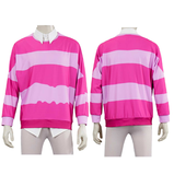 Kpop Demon Hunters Costume Baby Saja Cosplay Pink Shirt For Adult Man Halloween Carnival Suit