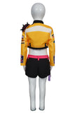 Kpop Demon Hunters Costume Kids Rumi Cosplay Yellow Jacket Suit For Children Female Halloween Carnival Suit