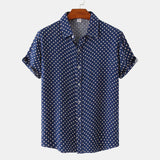 Road House Dalton Movie Polka Dots Button Front Shirt Cosplay Costume