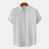 Road House Dalton Movie Polka Dots Button Front Shirt Cosplay Costume