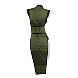 Mortal Kombat Reptile Gender-swapped Women Green Qipao Cosplay Costume Halloween Carnival Party Suit