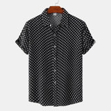Road House Dalton Movie Polka Dots Button Front Shirt Cosplay Costume