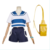 One Piece Costume Fan Letter Nami Fans Cosplay Blue Suit For Adult Female Halloween Carnival Suit