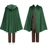 The Lord of the Rings Costume Bilbo Baggins Cosplay Green Outfit For Adult Unisex Halloween Carnival Suit