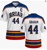 Off Campus Briar University Garrett Graham Hockey Jersey Cosplay Costume Halloween Carnival Party Suit
