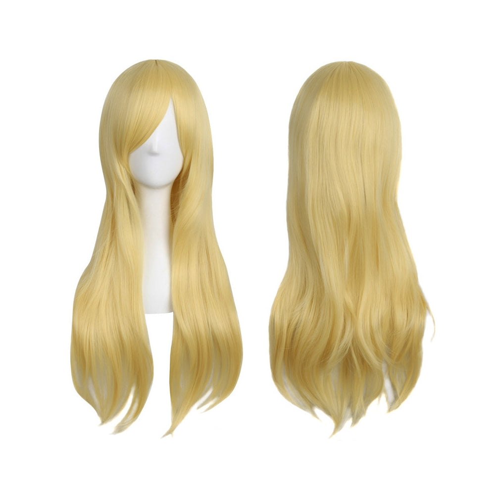 Hazbin Hotel Charlie Morningstar Cosplay Gold Wig Heat Resistant Synthetic Hair Accessories Props