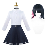 Zenless Zone Zero Costume Ellen Joe Cosplay White Shirt Black Dress For Adult Female Halloween Carnival Suit