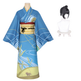 Sparks of Tomorrow Inako Momokawa Blue Dress Cosplay Costume Halloween Carnival Party Suit
