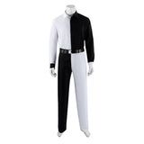 Absolute Two-Face Two-Face Black and White Suit Cosplay Costume Halloween Carnival Party Suit
