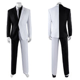 Absolute Two-Face Two-Face Black and White Suit Cosplay Costume Halloween Carnival Party Suit