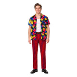 Ace Ventura Jr Pet Detective Ace Ventura Printed Shirt Set Cosplay Costume Halloween Carnival Party Suit