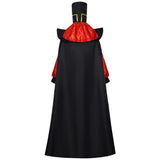 Aladdin Jafar Red Black Cloak Outfit Cosplay Costume Halloween Carnival Party Suit
