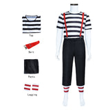 Alice in Wonderland Dum Cosplay Costume For Adult Male Halloween Carnival Party Suit