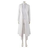 Alien Stage Ivan White Trench Coat Set Cosplay Costume Halloween Carnival Party Suit