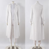 Alien Stage Ivan White Trench Coat Set Cosplay Costume Halloween Carnival Party Suit
