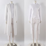 Alien Stage Ivan White Trench Coat Set Cosplay Costume Halloween Carnival Party Suit